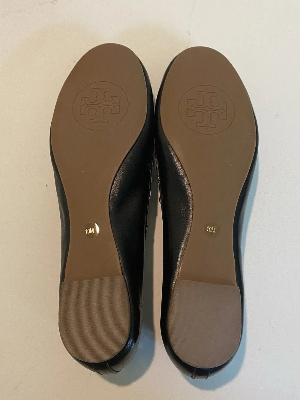 NWB Tory Burch Gold Studded Black Flats